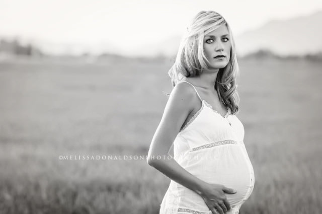 I love this pose for maternity & white lace gown for a beautiful timeless photo. Black and white photography 