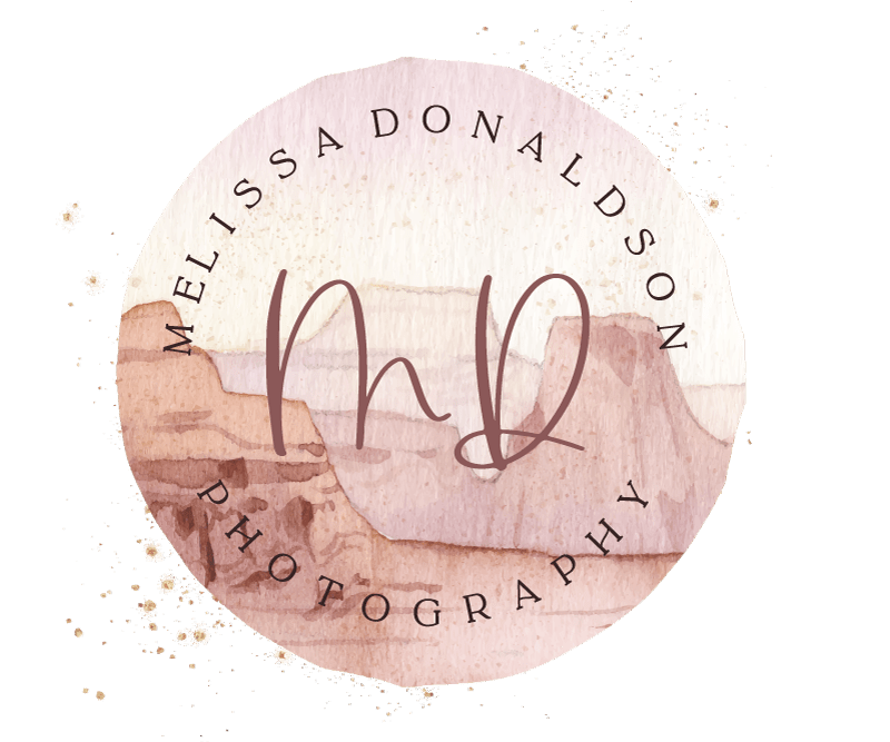 Family, Newborn & Senior Photographer, Melissa Donaldson Badge & Logo